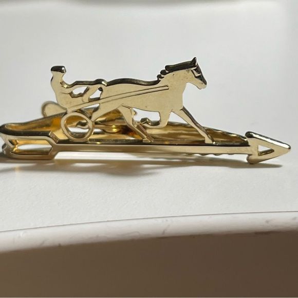 Vintage Hickok Harness Racing Tie Clip - Picture 4 of 6
